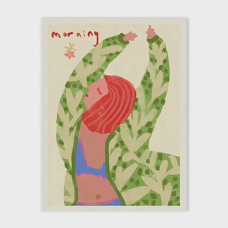 Abstract Painted Woman Couple Art Wall Art Animal Modern Nordic Canvas Painting Poster Living Room Bedroom Home Decor Wall Art 7