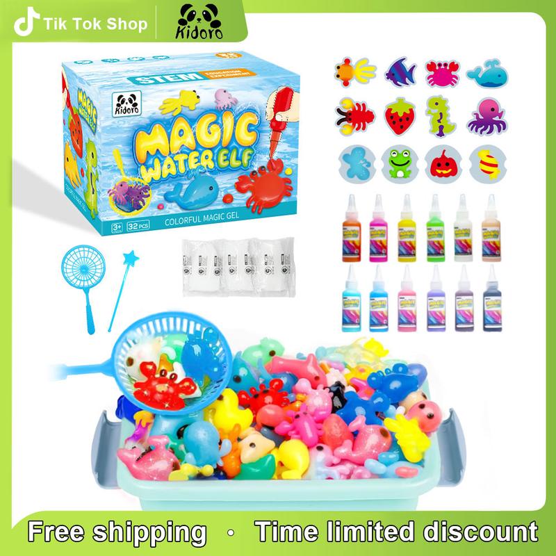 Kidoro Summer Magic Water Toy Elf Toy Kit, Summer Water Gel Kit