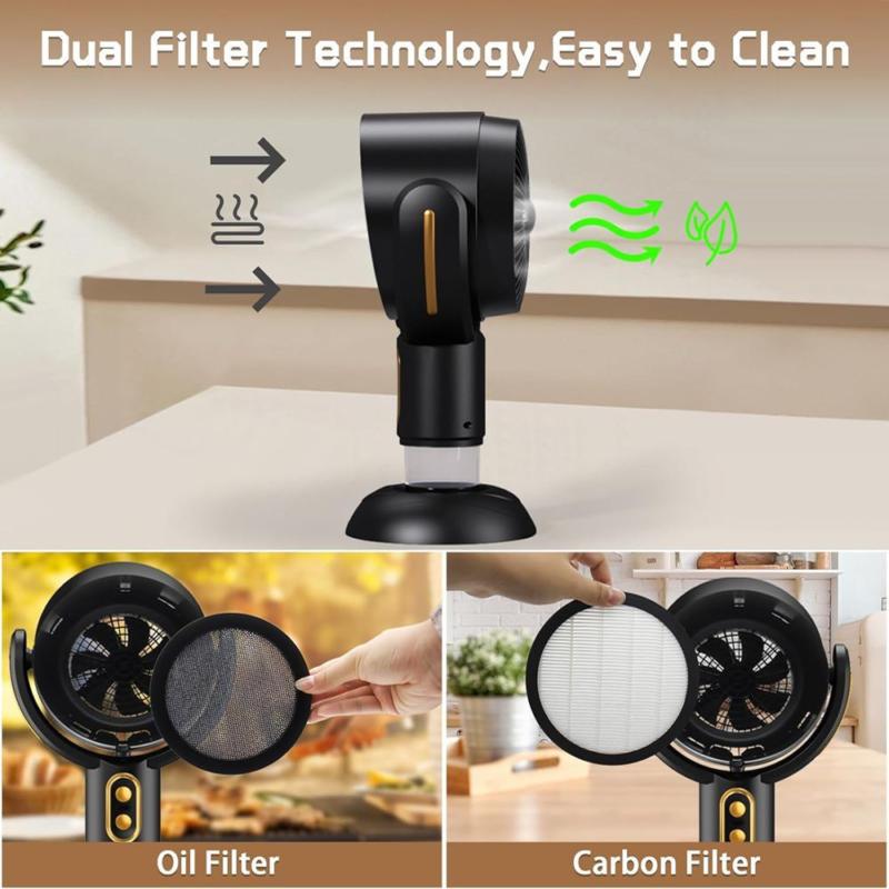 Portable Smoke Purifier Fan - Compact Air Cleaner for Smoke Elimination UK 6