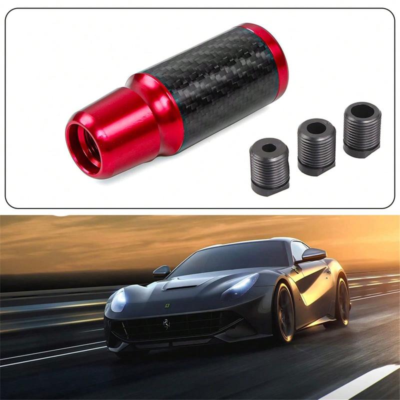 Automotive Gear Knob Shift 5/6 Speed Universal Aluminum Shift Lever With 3 Adapters 4