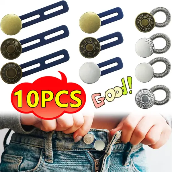 Durable Metal Extended Buttons for Adjustable Waistband | Versatile Tailoring Solution