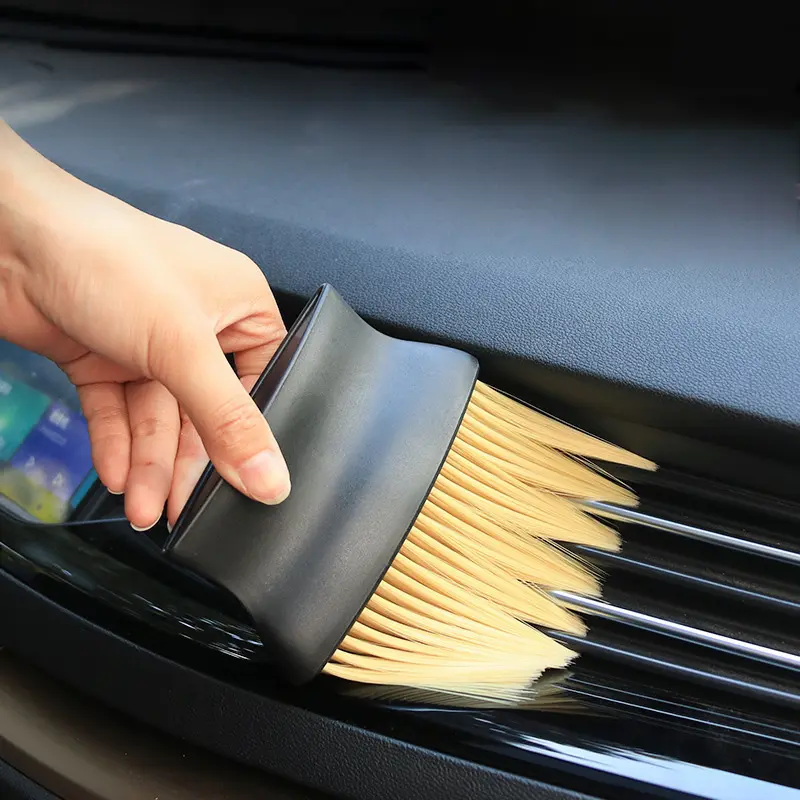 1 PCSDust Removal Brush Air Conditioning Outlet Car Wash Dust Collector Large Brush with Good Elasticity Cleaning Accessories 4