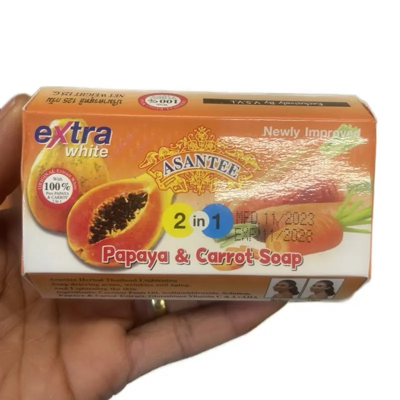 ASANTED Pure PAPAYA & CARROT soap