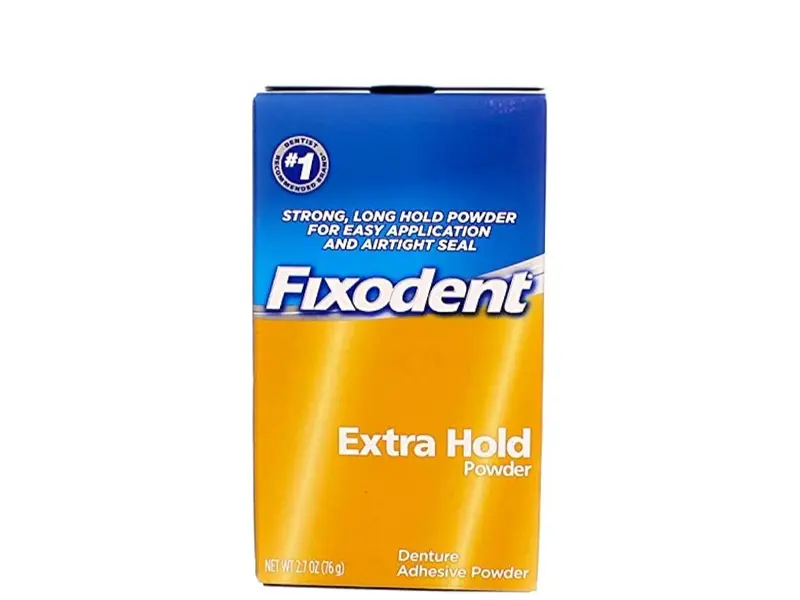 Fixodent Extra Hold, Denture Adhesive Powder--2.7 oz (76 g) by Fixodent 4
