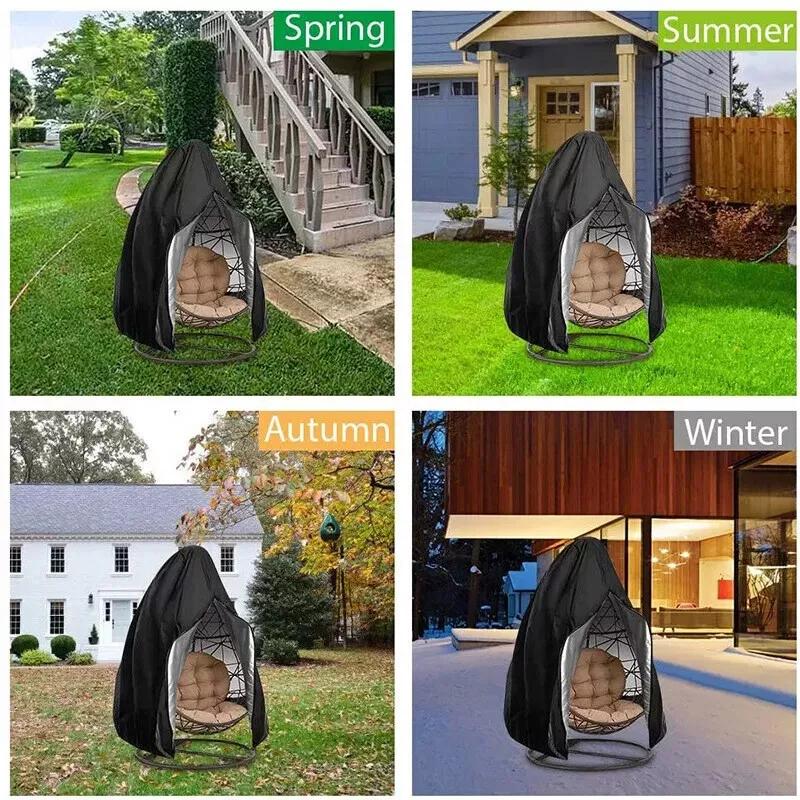 Product Introduction of Heavy Duty Hanging Swing Egg Chair Cover Garden Patio Outdoor Sun UV Waterproof 20