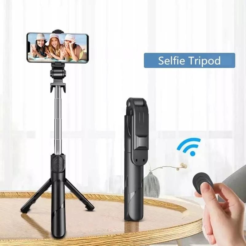 Flexible Tripod Holder Stand Selfie Stick With Bluetooth Remote For Mobile Phone 1