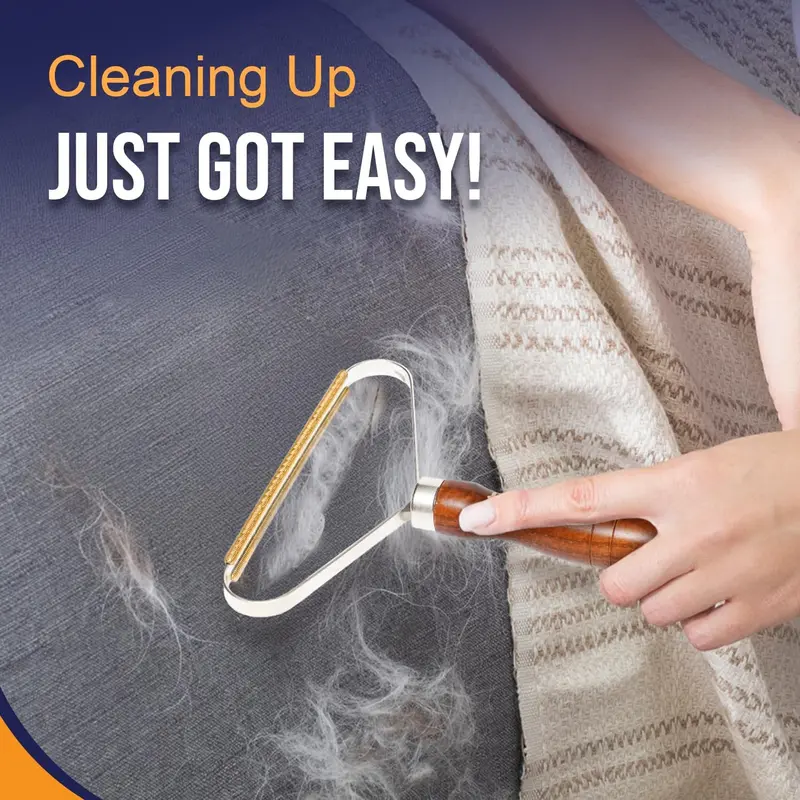 Lint Remover Carpet Scraper Tool -2 PCS-Double Sided Portable Carpet Hair Remover Tool, Lint Eraser Pro, Pet Hair Remover for Carpet, Fabric & Carpet Shaver 1