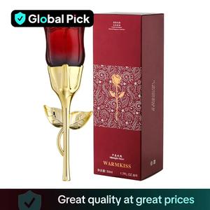 50ml Midnight Rose Perfume for Women, Long Lasting Floral Scent Women's Perfume, Eau de Toilette, Elegant Fragrance for Women, Gift for Girlfriend