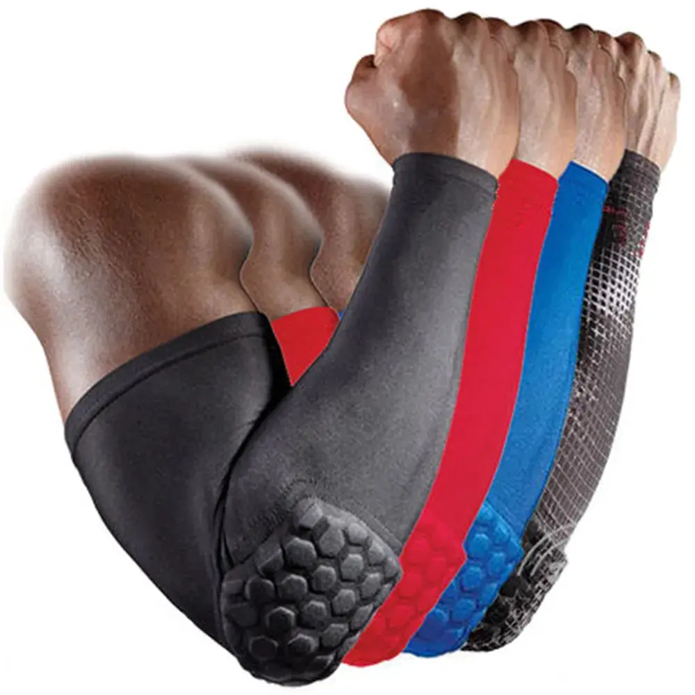 1pc Arm Sleeve with Elbow Padding – Breathable Sports Armband for Basketball, Football & Training