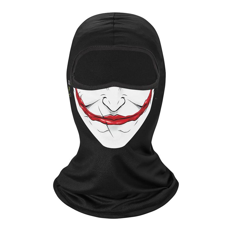 [FM-04] Balaclava 1pc Balaclava Face Mask Clown Ghost Skull Mask, Breathable Windproof, UV Sun Dust Protective Full Face Cover For Summer Sprin 1