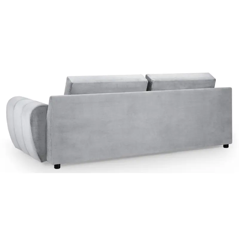 Azzuro Grey Velvet Fabric 3 Seater Sofa | Luxury Comfort | Versatile Design 1