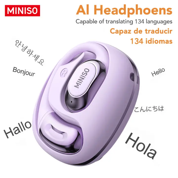 MINISO MS 203オープンイヤホンは、134の言語に対応しており