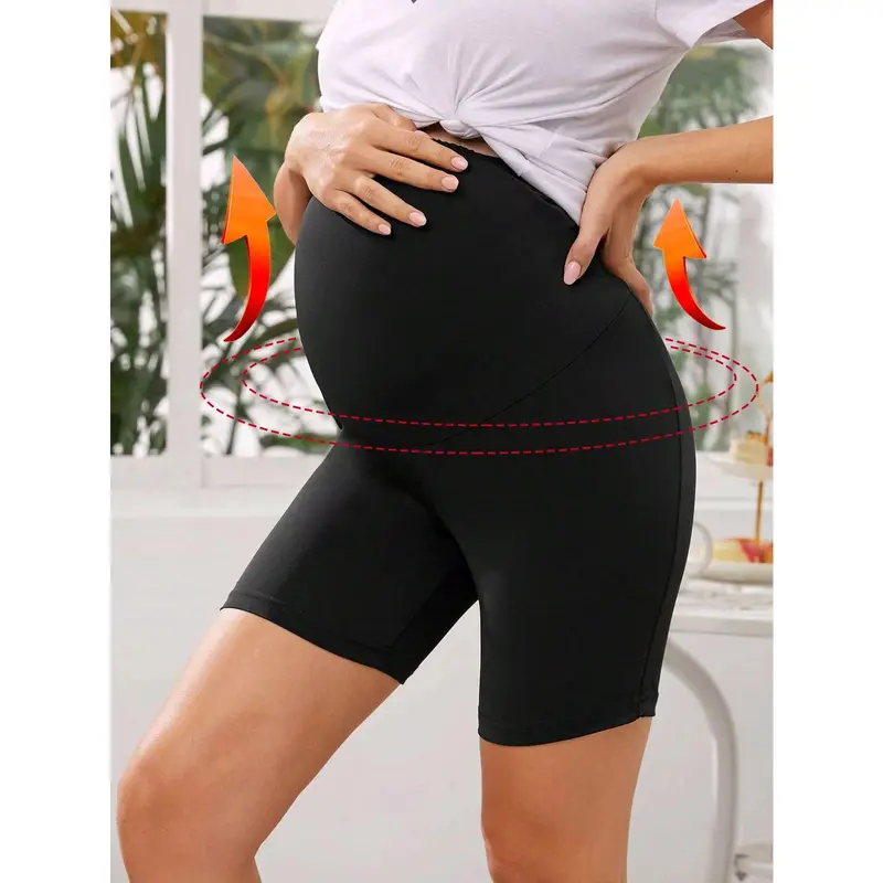 SHEIN Maternity Solid Cycling Shorts 4