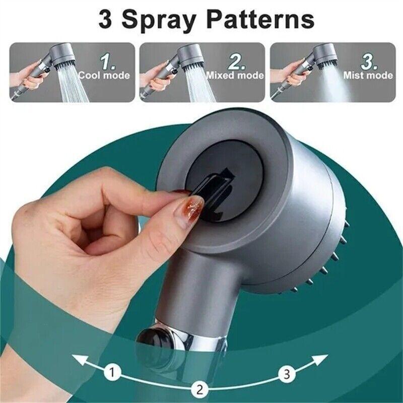 Product Introduction of High Pressure Bath Shower Head 5 Mode Large Chrome Handset Heads Water Saving UK 44