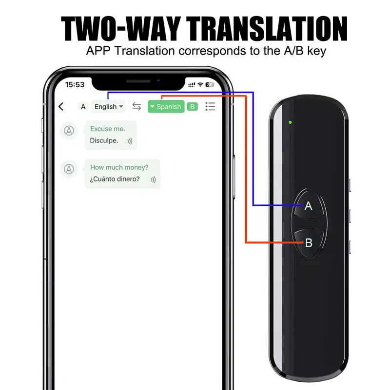 Smart Translator Text Reading Pen 137+Voice Language Two-Way Translation Device 6