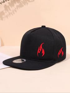 Unisex Street Trend Flame Printing Baseball Cap, Casual Trendy Fashionable Baseball Hat, Fashionable Sunshade Hat for Men & Women for All Season