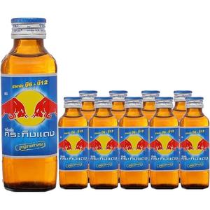 10 x Thai Red Bull Kratingdaeng - Case of 10 Bottles - Sports & Energy Drink - Beverage Natural Vitamin