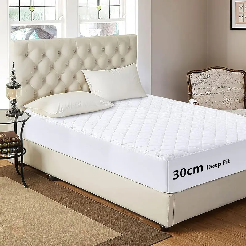 100% Water Proof EXTRA DEEP QUILTED MATRESS MATTRESS PROTECTOR FITTED BED COVER ALL SIZES 6
