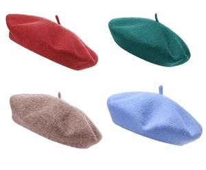 Find Fashion Men's Women's Wool Beret  Hat French Style Classic Prismatic Plain Colour Unisex Soft Warm Hat