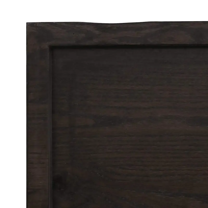Table Top Dark Brown 180x40x(2-6) cm Treated Solid Wood Live Edge 4