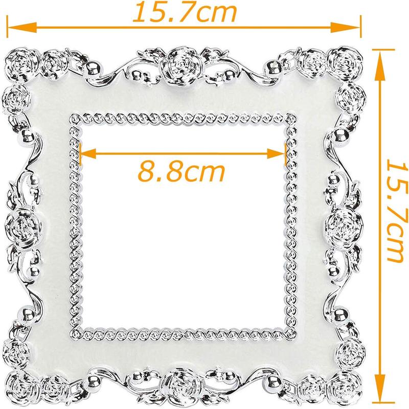 2PCS Plastic Resin Acrylic Light Switch Surround Stickers Single Light Switch Surround Socket Finger Panel Cover Set 1