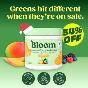 Bloom Nutrition Greens & Superfoods Powder – Supports Digestion, Bloating Relief, Gut Health & Energy, Probiotics & Antioxidants - 30 Servings