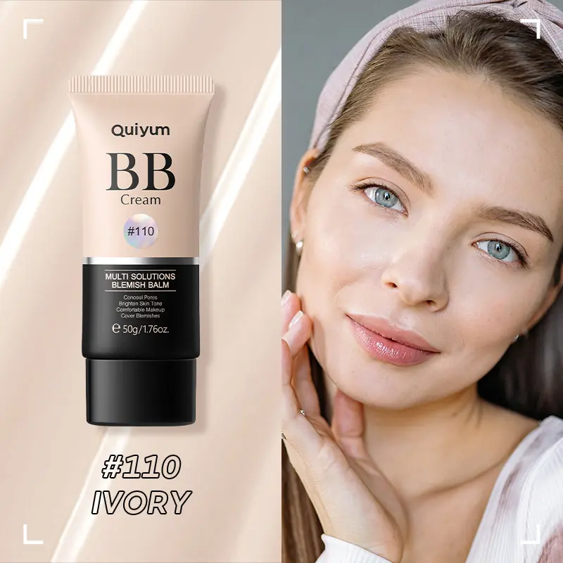 BB Cream Light, Hydrating Full-Coverage Foundation & Concealer, Color Correcting Cream, Tinted Moisturiser with SPF 50 face  foundation 5