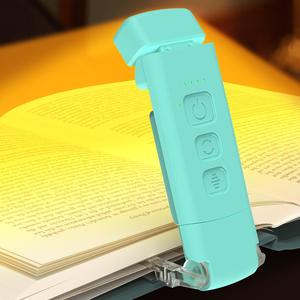 USB Rechargeable Book Light, Portable Clip-on LED Reading Light, 3 Color Modes Eye Protection Lamp For Book Lovers & Kids, Adjustable Lighting, Dimmable Night Light, Adjustable Laptop Light