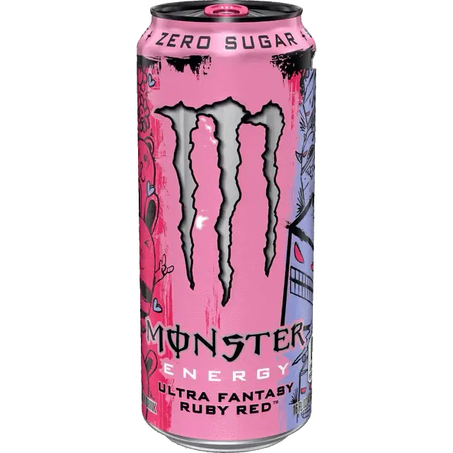 Limited Edition Monster Energy Zero Sugar Ultra Fantasy Ruby Red (473ml) USA- Sport Beverage Drink