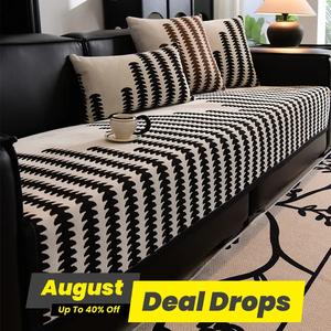 Geometric Pattern Sofa Cover, 1 Count Non-slip Soft Comfortable Sofa Protector, Durable Seat Cover for Home Living Room Bedroom