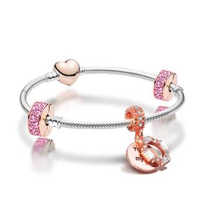 You Melt My Heart Charm Bracelet 18.5CM with jewellery box