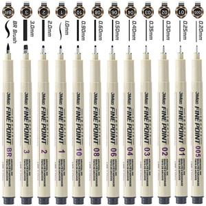 Valentine's Day Gift Manga Marker Pen, 1 Set Fineliner Pen, Art Drawing Fine Point Pen, Manga Markers, Stationery Set, Art Drawing Supplies for Students, Back to School Supplies, Best Friend Gifts