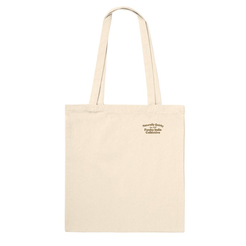 Indie Pop Retro Tote Bag – Natural Cotton Canvas Eco Bag | Funky Vintage Soda Design 1
