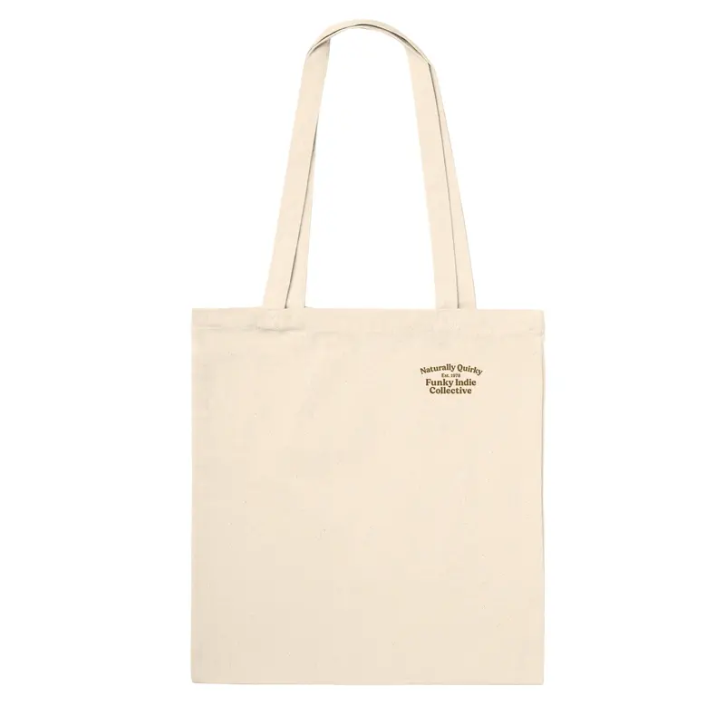Indie Pop Retro Tote Bag – Natural Cotton Canvas Eco Bag | Funky Vintage Soda Design 1
