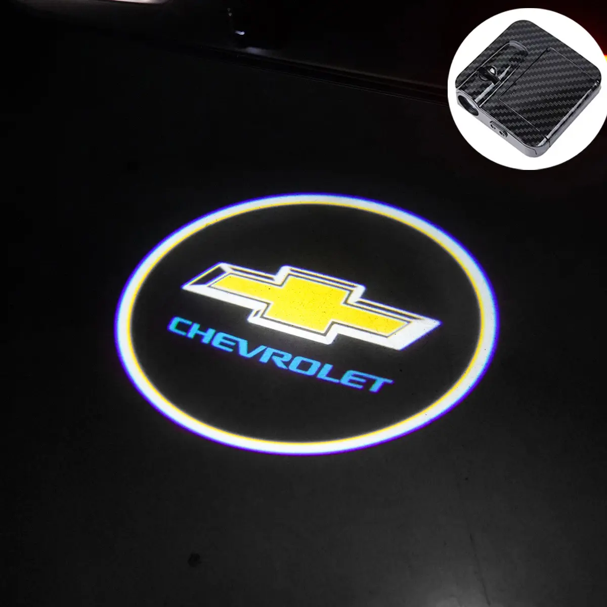2PC Car Door Welcome Lamp Wireless Auto Emblem Laser Projector Light For Chevrolet Cruze Captiva Sonic Spark Malibu Orlando