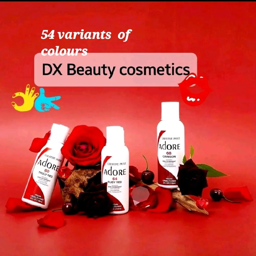 Adore Colour Hair Dye Semi-Permanent Hair Dye Collection, a revolutionary range of vibrant colours without harmful chemicals Haircare Radiant Silky Pack