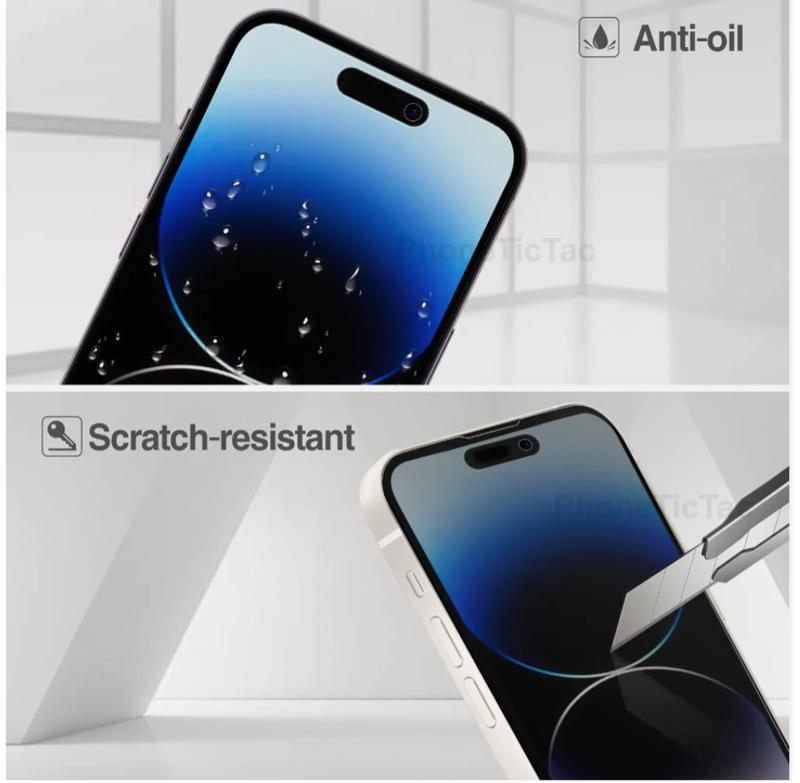 Full Privacy Tempered Glass Screen Protector for iPhone 16 pro max Protection Resistance Protective Smartphone Cover Space Durable 4