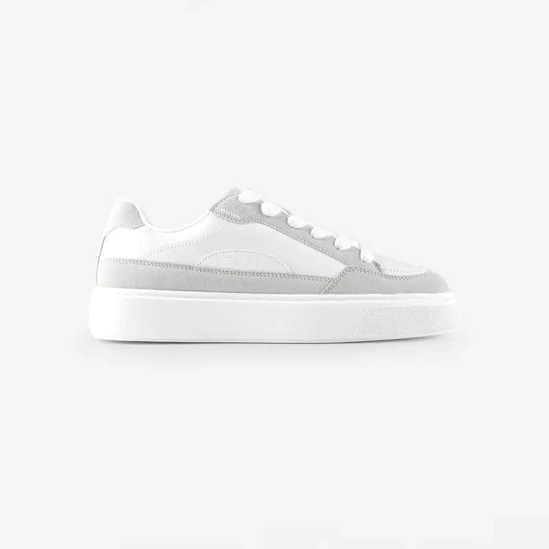 Premium Skate Shoe | White Grey 3