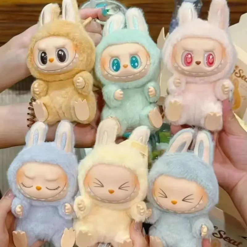 Labubu Plush Keychain, Labubu The Monsters Milan Fashion Week Doll 7.87 In Macaron Plush Doll Keychain, Random Design Box Toys For Modern Home Decor 4