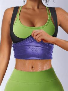 Women's Plain / Camo Print Sports Tank Top, Solid Sleeveless Sauna Top, Women Sport & Outdoor Clothing for Workout Gym Exercise, Sports Casual Wear, Sauna Sweat Vest, Saunavest, Athletic Fashion Activewear, Gym Workout Clothes