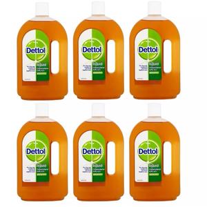 Dettol Original Liquid Antiseptic Disinfectant 750ml Large Bottle - Pack of 3 & 6 - Household Supplies