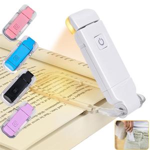 1pc Portable Bookmark Light, USB Rechargeable LED Reading Light, Clip-on Reading Light, Bed Reading Eye Protective Light