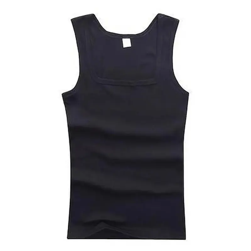 Hot Sale Summer Male clothes Women Basic Elastic tank top Pure Cotton Sleeveless Men's t-shirt Bodybuilding Fitness T-shirt Menswear Socks Gamis Bestie Operator Beige Plain 7