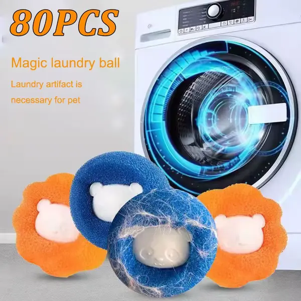 Magic Laundry Ball Kit: Ultimate Pet Hair Remover for a Clean, Fresh Wash!