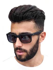 Men's Human Hair Forehead Hairline Wig Toupee with PU Base, Breathable and Durable Skin Hair Piece, Comfortable Extension Hair Piece