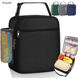 Large Capacity Lunch Bag, 1 Count Portable Lunch Bag, Reusable Lunch Bag for Office Work Picnic, Kitchen Utensils & Gadgets, Durable Lunch Bag