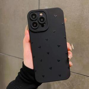Heart Pattern Phone Case, Anti-drop Cellphone Protective Case, Total Protective Shockproof Mobile Phone Cover for iPhone 11 12 13 14 15 Pro Max, Casing