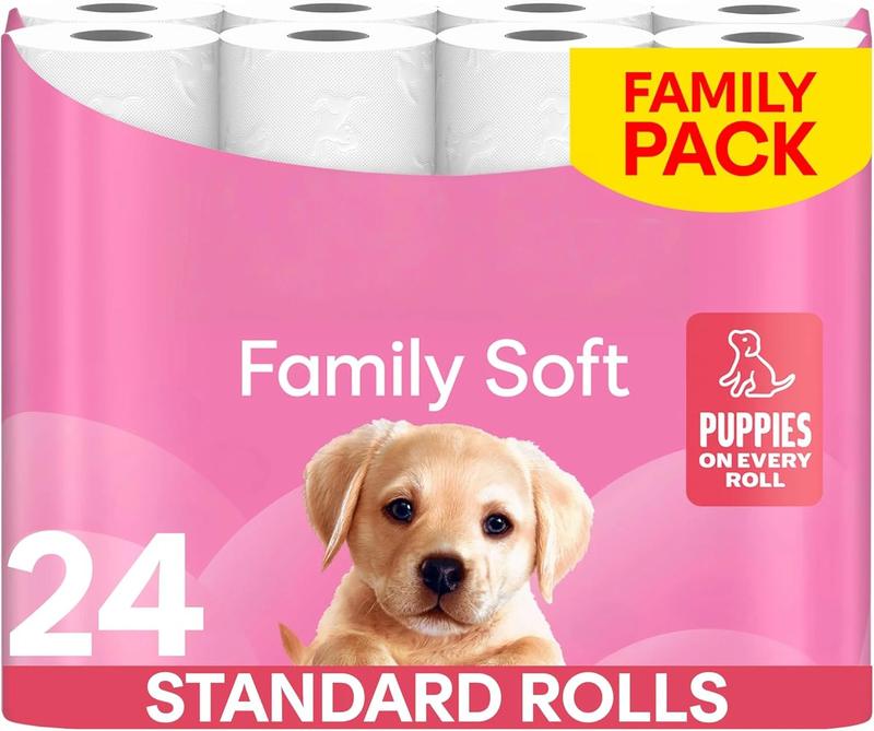 Family Soft Toilet Paper 24 Rolls (Previously Andrex Gentle Clean) Gentle on your Family’s skin– Pack of 24 Toilet Rolls, 170 sheets Per Roll, FSC Certified 0