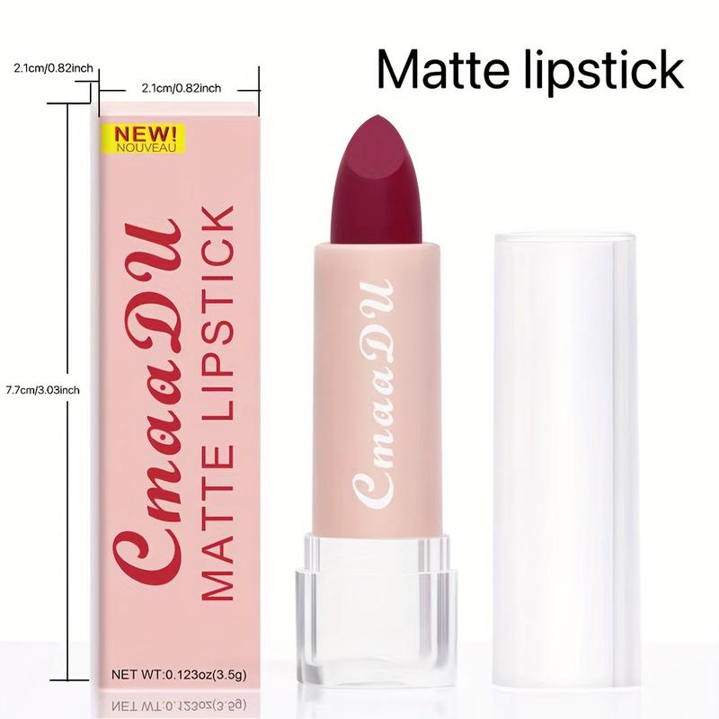 15-Color Matte Classic Lipstick - Intense Moisture Lock, Waterproof, Smooth Application - Luxurious Lip Gloss Finish, Ideal Valentines Day Gift for Women 5