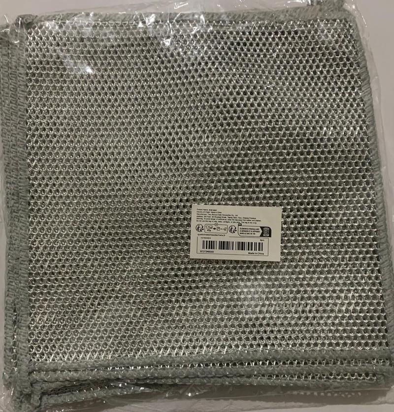Product Introduction of 3 X wire Mesh Microfibre Cleaning Cloths Towels Kitchen Cleaning Scratch Free Set Steel 5